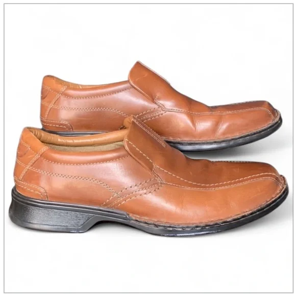 Clarks Brown Leather Ortholite Slip-On Classic
Loafers Super Comfortable Sz 13 - Picture 4 of 10
